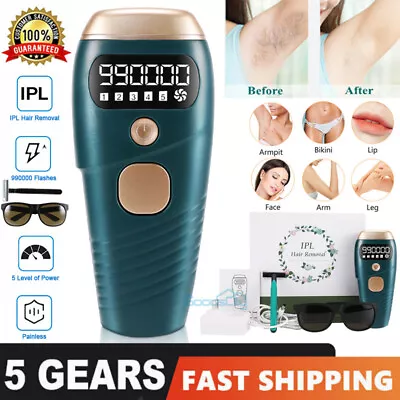 $14.93 • Buy 990,000 Flash IPL Hair Removal Laser Permanent Painless Epilator Body Facial USA