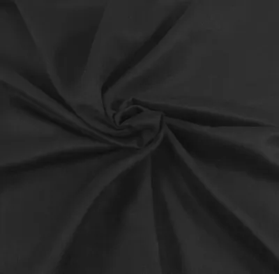 Black 2 Sided Micro Faux Suede Fabric By The Yard 240 GSM • $19.95