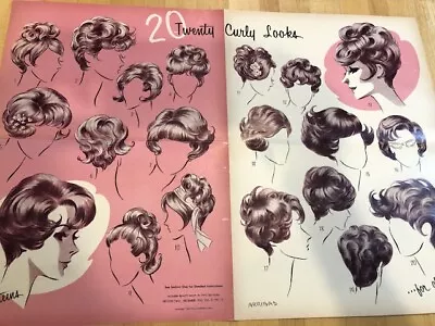 Vintage Poster  20 Cury Looks For Teens  Modern Beauty Shop Dec 1965  • $9.75