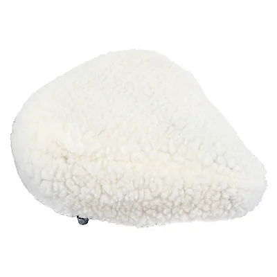 Sheepskin Furry Bicycle Bike Seat Saddle Cover Soft Comfort Cruiser White  • $15.60