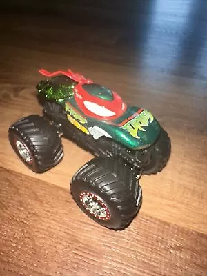 Hot Wheels Monster Jam Truck Raphael Teenage Mutant Ninja Turtles 1:64 Metallic • $9.89