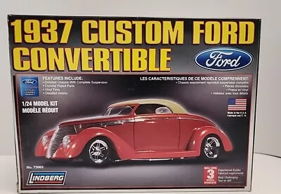 Lindberg 1937 Custom Ford Convertible Car 1/24 #73063  • $28.99