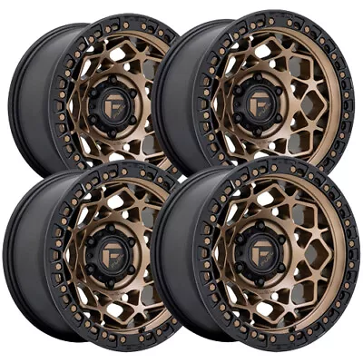 (Set Of 4) Fuel D785 Unit 17x9 6x135 -12mm Bronze Wheels Rims 17  Inch • $1156