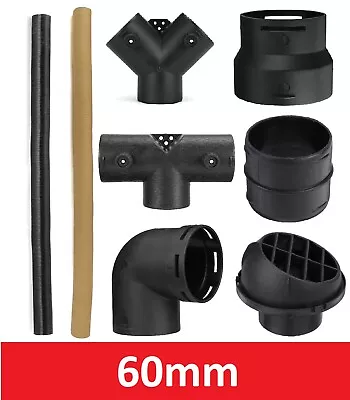 £7.19 • Buy 60mm Pipe Ducting T Piece +Warm Air Outlet Vent + Vent Outlet For Diesel Heater
