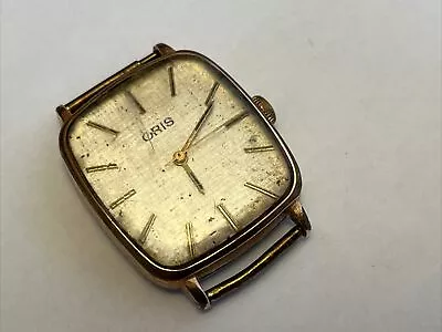 Broken Old Vintage Retro Gents Mechanical ORIS Watch Broken Movement & Glass • £14.99