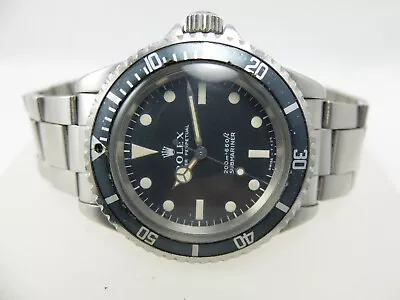 Rolex Vintage 1969 Stainless Steel Submariner 5513 Meters First Ghost Bezel • $16000