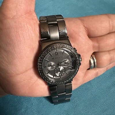 Michael Kors MK-5579 Black Steel Watch • $129