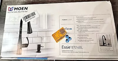 MOEN Essie Single-Handle Pull-Down Sprayer Kitchen Faucet In Matte Black • $115
