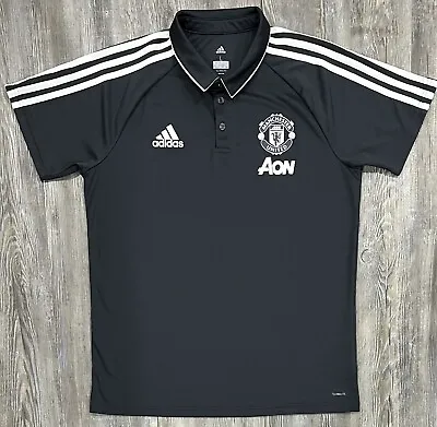 2018/2019 Manchester United AON Training Jersey Mens Polo Size L • $29.95