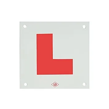 Rigid Hard L Plate With Drilled Holes Motorcycle Moped Car Learner Legal • £3.69