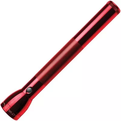 Mag-Lite Flashlight 4D Red Resists Water/Impact LED Aluminum 15  Made In USA • $37.19