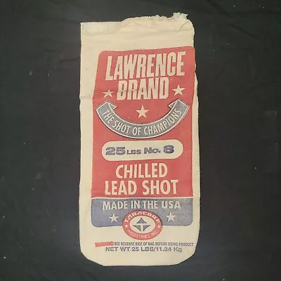 Lawrence Brand Chilled Lead Shot Canvas Bag 25lbs. No. 8 • $9