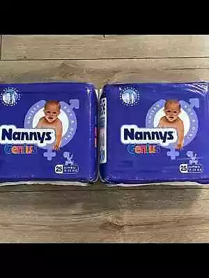 Vintage Diapers Nappies Nannys Genius Jumbo 1998 PlasticBaked PRICE FOR ONE PACK • $280