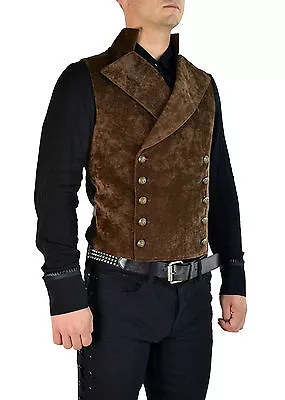 Shrine Gothic Vampire Cavalier Vest Jacket Victorian Velvet Goth Steampunk Count • $134.99