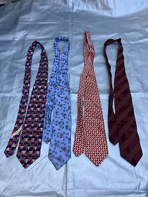 Lot Of 4pcs Vintage Ermenegildo Zegna Tie • $15.99