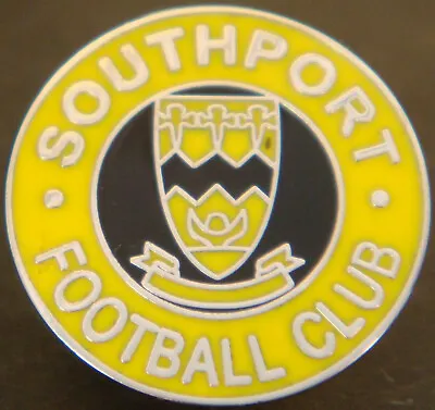 £8 • Buy SOUTHPORT FC Club Crest Type Badge Stud Fitting In Gilt 20mm Dia