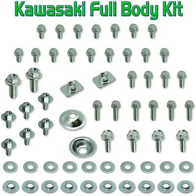 KAWASAKI KX Body Bolt Original Kit  100 125 250 500 Plastics F&r Fenders Seat • $19.95