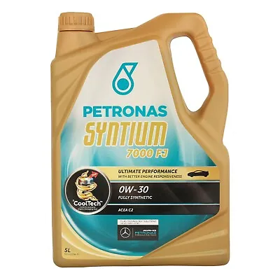 PETRONAS Syntium 7000 FJ 0W-30 0W30 Fully Synthetic Car Engine Oil - 5 Litres 5L • £37.95