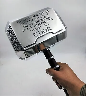 Medieval Thor Hammer Metal MCU Thor Mjolnir Cosplay 1/1 Scale Movie Replica. • $105.68