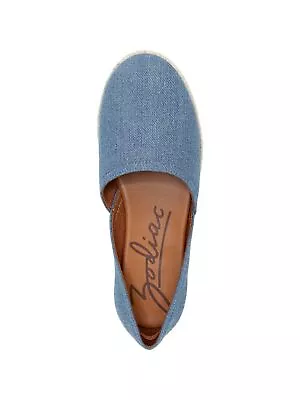 ZODIAC Womens Blue 1/2  Platform Viv Round Toe Slip On Espadrille Shoes 5.5 M • $12.99