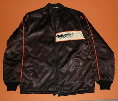 Vintage 1970's FORD MUSTANG Satin Bomber Jacket Men’s M Made In USA • $75