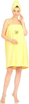 AMII Salid Spa Sauna Shower Bath Women Towel Wrap (Yellow) • $17.99