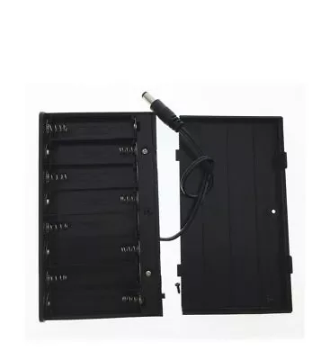 8 X AA R6 Battery Clip Holder Case Box 12V 2.1x5.5mm DC Power Plug W/Switch Lead • $7.43