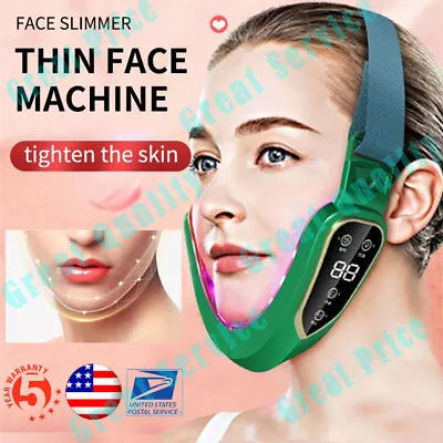 $21.11 • Buy Electric V Line Face Slimming Double Chin Reducer Lifting Anti-Aging Wrinkle USA