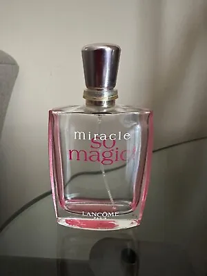 EMPTY BOTTLE ONLY LANCOME MIRACLE SO MAGIC Women Perfume 3.4oz-100ml EDP Spray • $15