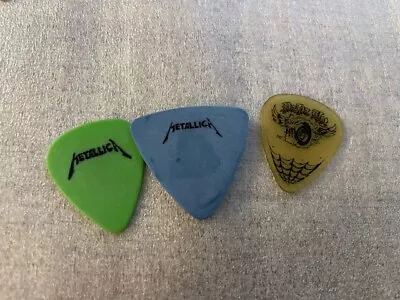 METALLICA - Guitar Pick Picks Plectrum LOT Of 3 (three) *VERY RARE* #2 • $1.25