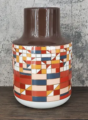 $44.95 • Buy Rare Zara Home España Retro-style 8.5  Stovepipe Ceramic Vase 1970's Retro