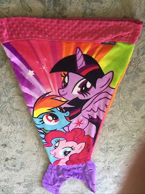 EUC Blankie Tails Girls My Little Pony Fleece Super Soft Wearable Plush Blanket • $14.95