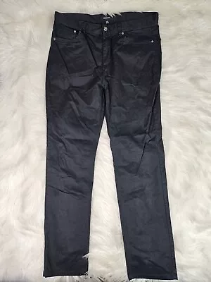 Ring Of Fire Jeans Mens 36x32 Black Slim Fit Stretch Denim Cotton Spandex • $13.99