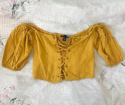 New Gorgeous New Look Mustard Crop Top • £3