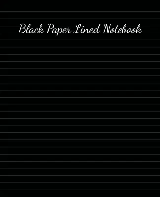 Black Paper Notebook With Lined Pages Black Paper Sketchbook And Drawing Pad  • $11.99