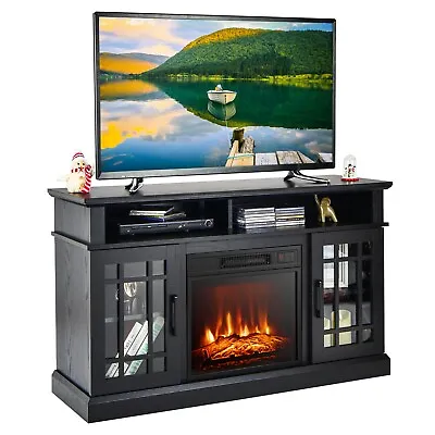 Fireplace TV Stand For TVs Up To 55 Inch TV Console With 2000W Fireplace Insert • £218.95