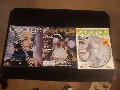 George Magazine Dec95/Jan96 Robert DeNiro JFK Jr Mar 97 Julia Roberts Apr 97 • $34.95