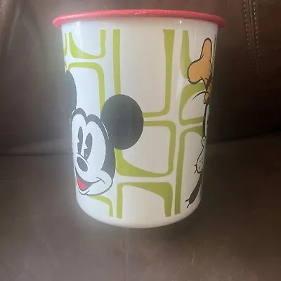 Vintage 1960s-70s Mickey Mouse/ Disney Character Tupperware Canister Used W/Lid • $5.55