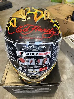 Ed Hardy By Christian Audigier KBC Helmet Tiger Titanium Gloss MD(57-58cm) • $419