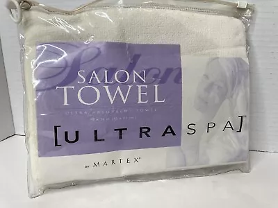 NEW NIP Vintage Martex WHITE Spa Salon Hand Towel - Microfiber - UltraSpa FR SHP • $16.99