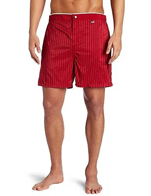 NEW HUGO BOSS HAWKFISH Red Stripe Swim Trunks Board Shorts Swimwear Sz XL • $39.89