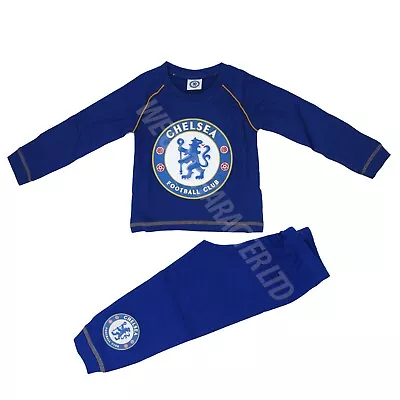 Boys Chelsea Football Club Pyjamas Pjs Age 12-18 18-24  Months Baby Toddlers • £6.75