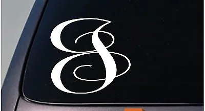 LETTER J 6  Monogram Sticker Decal Truck Car Window Teach Craft Initials *D781* • $3.39