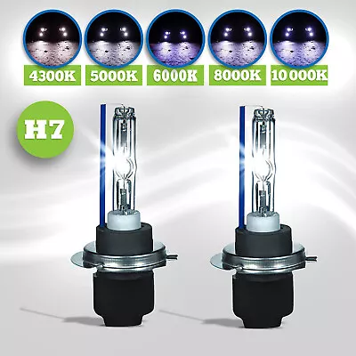 2x H7 HID Xenon Bulbs Kit Metal Base 55W Car Headlight 4.3K 5K 6K 8K 10K 12K • $18.49