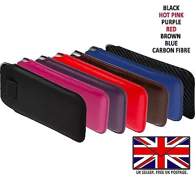 $7.04 • Buy SONY XPERIA XZ2 - PU Leather Slim Pull Tab Phone Case Cover Slip Sleeve Pouch