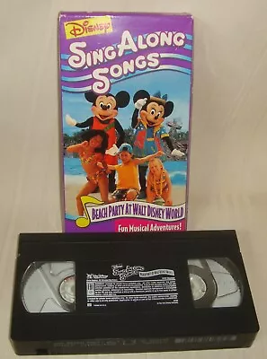 Sing Along Songs - Mickeys Fun Songs: Beach Party At Walt Disney World (VHS) • $9.99