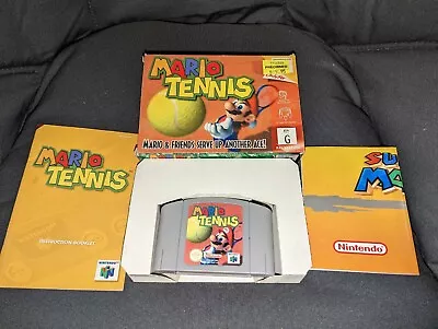 Mario Tennis Nintendo 64 Boxed Game N64 Complete PAL • $145