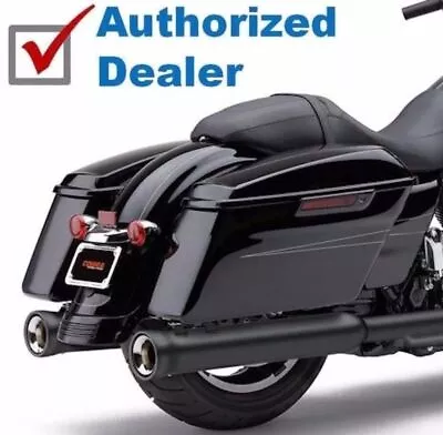 Cobra 4  NH Neighbor Hater Slip-On Black Mufflers Exhaust 2017+ Harley Touring • $399.52