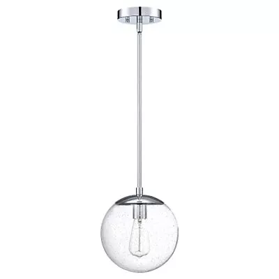 588509-PC Gracelyn Modern 1-Light Indoor Dimmable Pendant With Clear Seedy Gl... • $61.64