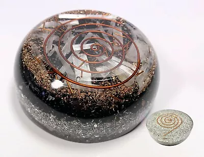 Black Tourmaline Aluminium Orgonite Tower Buster EMF Protection Crystal New • $49.96